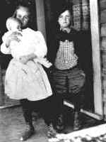 Infant Woody Guthrie with Clara