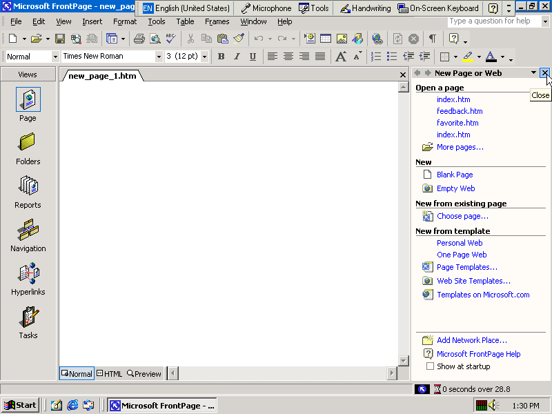 FrontPage Desktop
