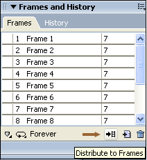 Frames panel