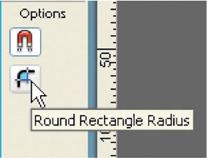 The Round Rectangle Radius button