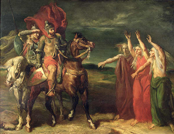Théodor _Chassériau - Macbeth and Banquo Meeting the Witches on the Heath