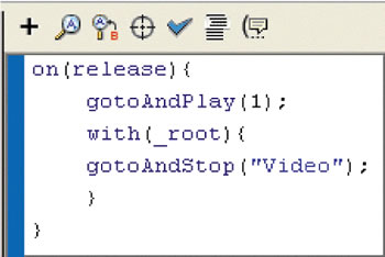 ActionScript for the Stop Video button